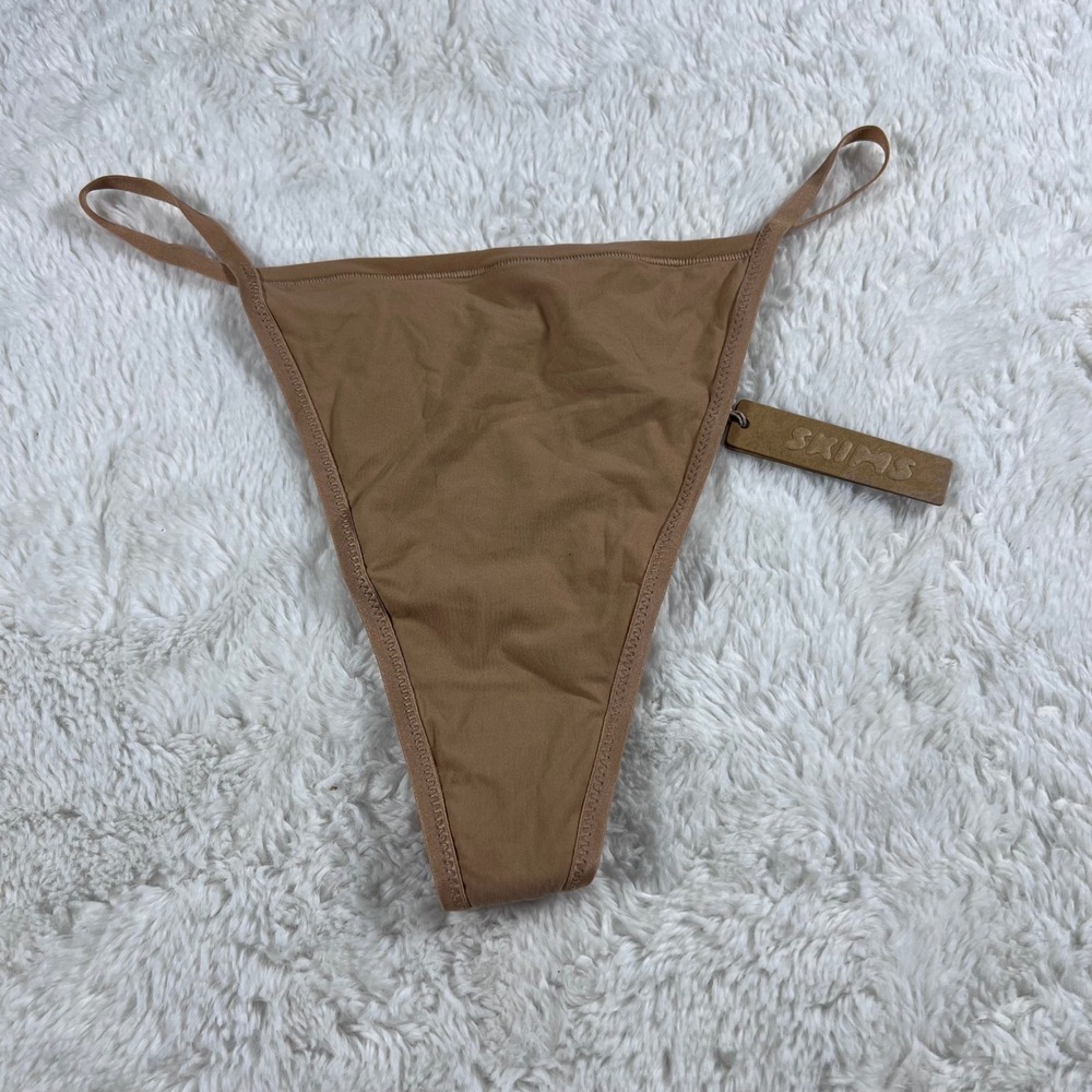 SKIMS Women's Fits‎ Everybody Micro Thong Ochre Tan PN-THG-2070 Size XL NWT